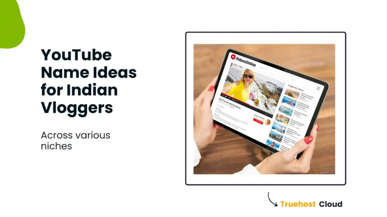 Blog 1 YouTube Channel Name Ideas for Indian Vloggers.