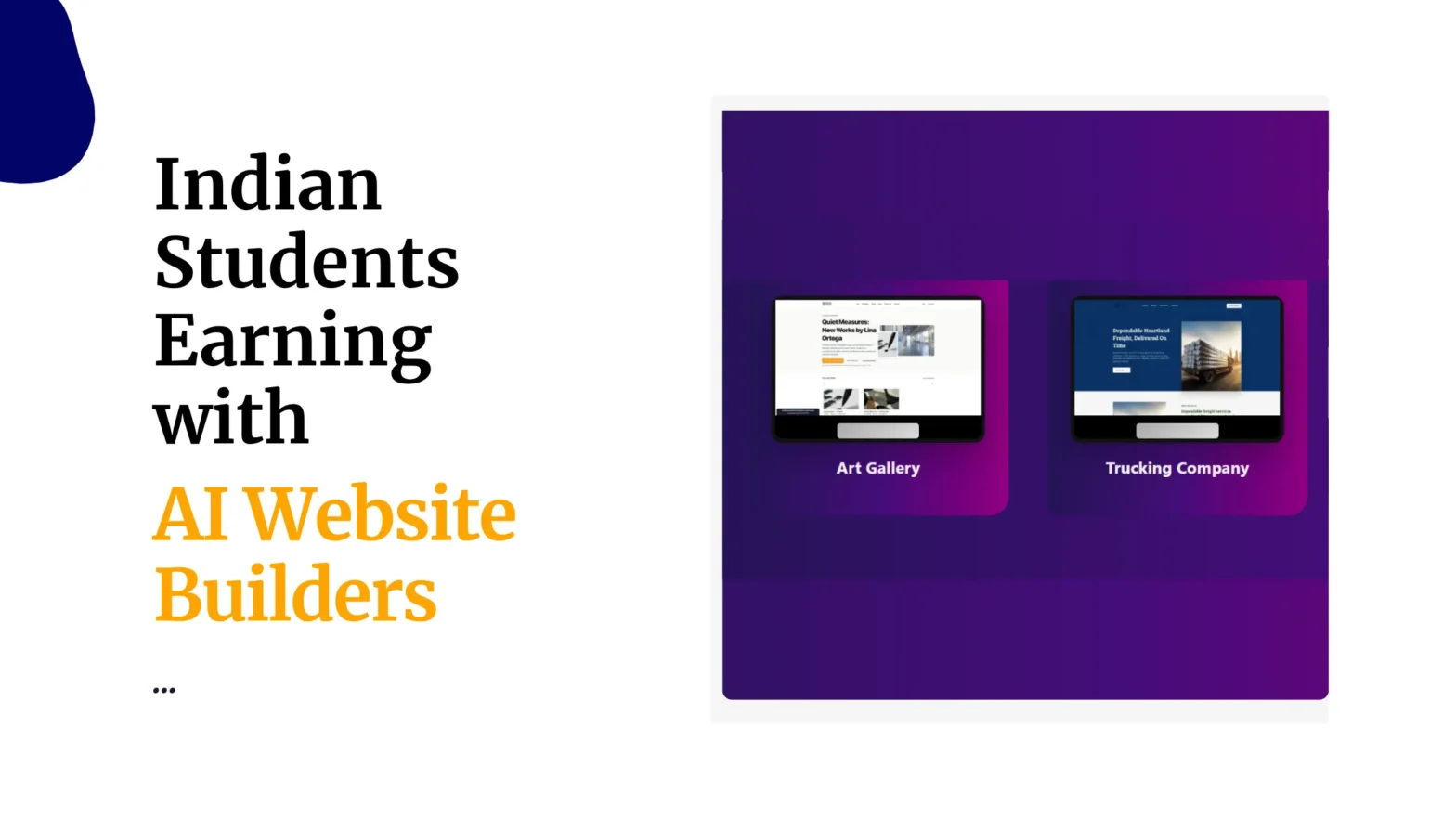 How Indian Students Are Earning From AI Website Builders